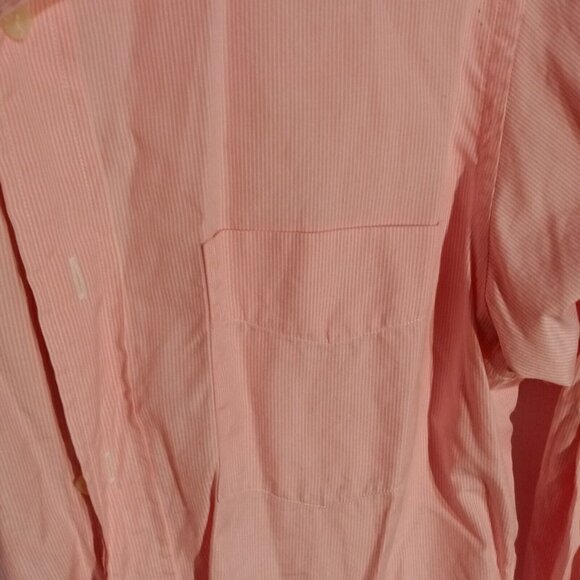 Mens J. CREW PINK STRIPE Cotton BUTTON DOWN SIZE M 15-15 1/2 - Picture 6 of 7